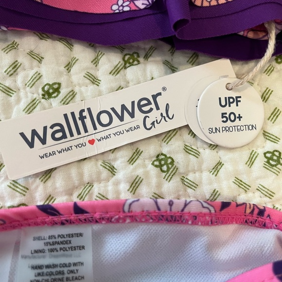 Wallflower Girl’s 2pc Bikini Swimsuit, Size 7 - Picture 9 of 11